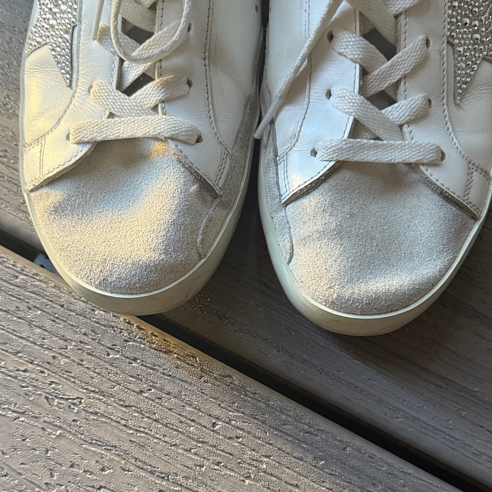 Golden Goose Women’s Super-Star with Swarovski crystals White Sneakers Size 42 - Picture 15 of 16